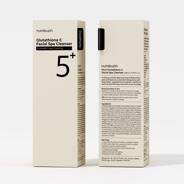 Numbuzin No.5+ Glutathione Vitamin Facial Spa Cleanser 200ml - Image 4