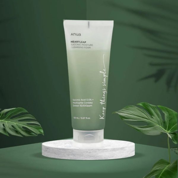 Anua Heartleaf Succinic Moisture Cleansing Foam 150ml - Image 4